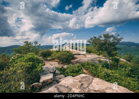 Blick von Popolopen Torne, in der Nähe von Fort Montgomery, im Hudson Valley, New York Stockfoto