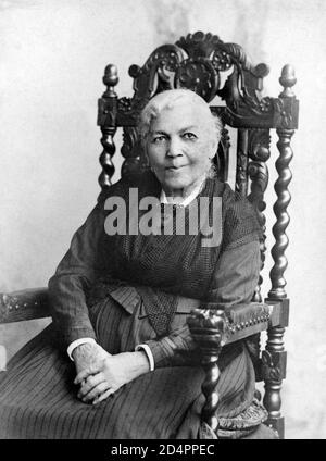 Harriet Jacobs(1813/1815-1897), Portrait des afroamerikanischen Schriftstellers, der in die Sklaverei hineingeboren wurde, 1894, Gilbert Studios Stockfoto