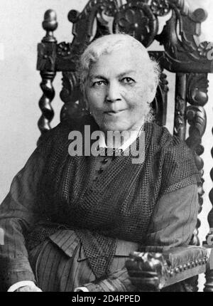 Harriet Jacobs(1813/1815-1897), Portrait des afroamerikanischen Schriftstellers, der in die Sklaverei hineingeboren wurde, 1894, Gilbert Studios Stockfoto