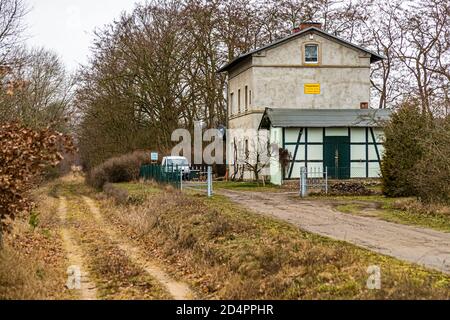 Ländliche Landschaft bei Fincken, Deutschland Stockfoto