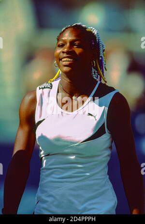 Serena Williams (USA) beim US Open Tennis 1998 Stockfoto