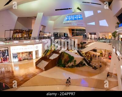 Las Vegas, SEP 25, 2020 - Innenansicht des Aria Resorts Stockfoto