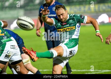 Monigo Stadium, Treviso, Italien, 10 Oct 2020, Dewaldt Duvenage (Treviso) during Benetton Treviso vs Leinster Rugby, Rugby Guinness Pro 14 - Credit: LM/Ettore Griffoni/Alamy Live News Stockfoto