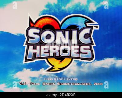 Sonic Heroes – Sony PlayStation 2 PS2 – redaktionelle Verwendung Nur Stockfoto