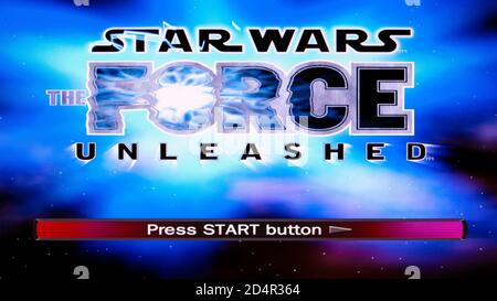 Star Wars – The Force Unleashed – Sony Playstation 2 PS2 – nur für redaktionelle Zwecke Stockfoto