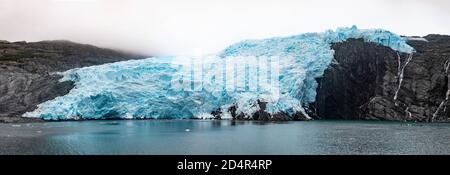 Alaska Gletscher landschaftlich schöne Aussicht von Prince Willialiam Sound Bay whittier Tour Stockfoto