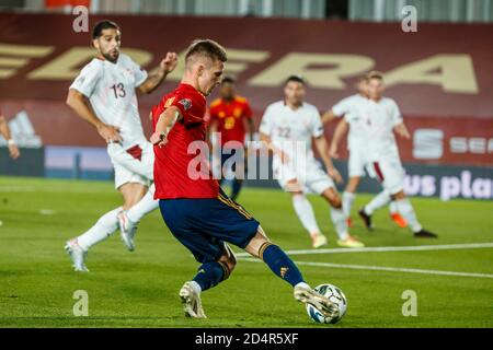 Madrid, Spanien. Oktober 2020. UEFA Nations League Gruppenspiel zwischen Spanien und der Schweiz im Estadio Alfredo Di Stefano am 10. Oktober 2020 in Madrid, Spanien. POOL/RFEF/Cordon Press Credit: CORDON PRESS/Alamy Live News Stockfoto