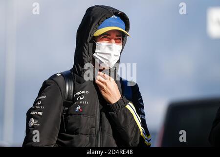 Nurburg, Deutschland. Oktober 2020. RICCIARDO Daniel (aus), Renault F1 Team RS20, Portrait während der Formel 1 Aramco Grosser Preis der Eifel 2020, Eifel Grand Prix, vom 9. Bis 11. Oktober 2020 auf dem N.rburgring, in N.rburg, Deutschland - Foto Antonin Vincent / DPPI Credit: LM/DPPI/Antonin Vincent/Alamy Live News Stockfoto