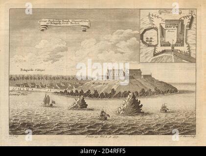 Fort Frederiksborg (später Ft Royal), Amanful Hill, Cape Coast, Ghana 1745 Stockfoto