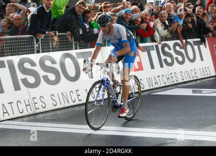 Florenz, Italien. September 2013. Vicenzio Nibali aus Italien während der UCI World Road Championships 2013,Men Elite Road Race, am 28. September 2013 in Florenz, Italien - Foto Laurent Lairys/DPPI Stockfoto