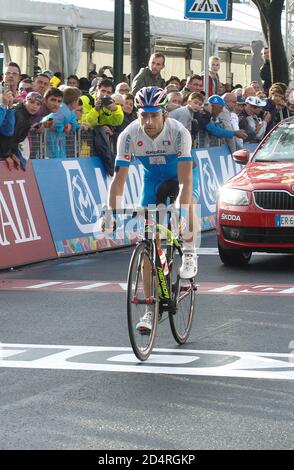Florenz, Italien. September 2013. Michele Scarponi aus Italien während der UCI World Road Championships 2013,Men Elite Road Race, am 28. September 2013 in Florenz, Italien - Foto Laurent Lairys/DPPI Stockfoto