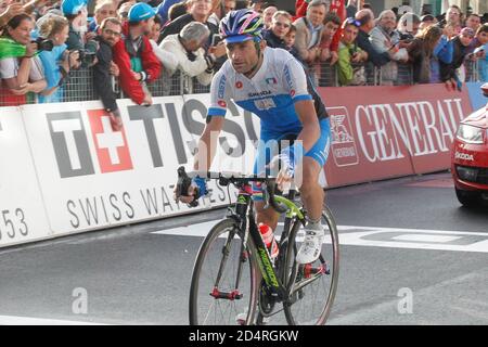 Florenz, Italien. September 2013. Michele Scarponi aus Italien während der UCI World Road Championships 2013,Men Elite Road Race, am 28. September 2013 in Florenz, Italien - Foto Laurent Lairys/DPPI Stockfoto