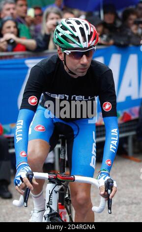 Florenz, Italien. September 2013. Ivan Santaromita aus Italien während der UCI World Road Championships 2013,Men Elite Road Race, am 28. September 2013 in Florenz, Italien - Foto Laurent Lairys/DPPI Stockfoto