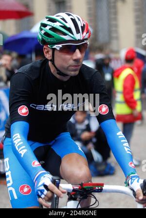 Florenz, Italien. September 2013. Ivan Santaromita aus Italien während der UCI World Road Championships 2013,Men Elite Road Race, am 28. September 2013 in Florenz, Italien - Foto Laurent Lairys/DPPI Stockfoto