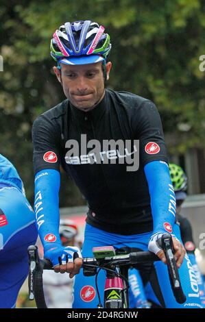 Florenz, Italien. September 2013. Michele Scarponi aus Italien während der UCI World Road Championships 2013,Men Elite Road Race, am 28. September 2013 in Florenz, Italien - Foto Laurent Lairys/DPPI Stockfoto