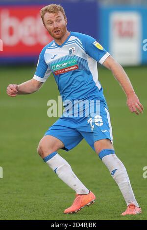 Chris Taylor von Barrow während des Sky Bet League 2 Spiels zwischen Barrow und Leyton Orient in der Holker Street, Barrow-in-Furness am Samstag, 10. Oktober 2020. (Kredit: Mark Fletcher, Mi News) Kredit: MI Nachrichten & Sport /Alamy Live Nachrichten Stockfoto