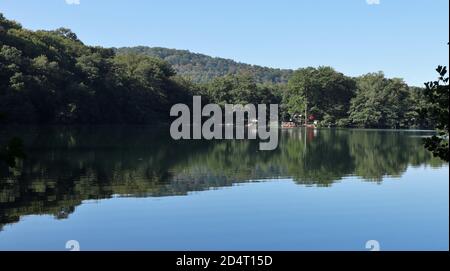 Monticchio - Scorcio panoramico del Lago Piccolo Stockfoto