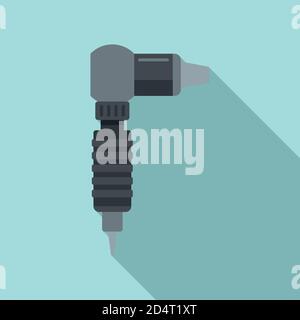 Tattoo Kunststoff Maschine Symbol. Flache Illustration von Tattoo Kunststoff Maschine Vektor-Symbol für Web-Design Stock Vektor