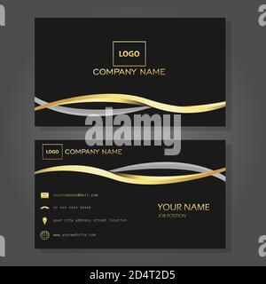 Illustration Vektor Design der Visitenkarte Stock Vektor