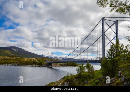 Norwegische Brücke Stockfoto