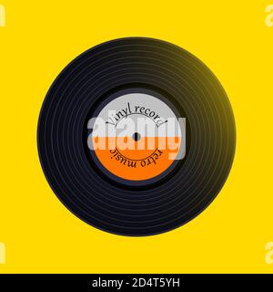 Plattenspieler zum Abspielen von Audio auf Vinyl. Stock Vektor