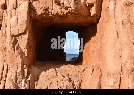 Rote Felsen von Sardinien Stockfoto