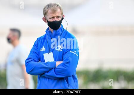 eo Cullen (Coach Leinster Rugby) während Benetton Treviso vs Leinster Rugby, Rugby Guinness Pro 14, Treviso, Italien, 10 Okt 2020 Credit: LM/Ettore Griff Stockfoto