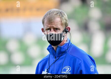 eo Cullen (Coach Leinster Rugby) während Benetton Treviso vs Leinster Rugby, Rugby Guinness Pro 14, Treviso, Italien, 10 Okt 2020 Credit: LM/Ettore Griff Stockfoto