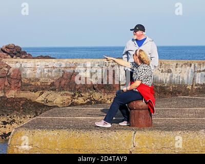 Point of Interest.St. Abbs.Schottland Stockfoto