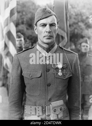 GARY COOPER in SERGEANT YORK 1941 Regisseur HOWARD HAWKS nach dem Tagebuch von Alvin C. York Warner Bros. Stockfoto