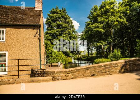 Die Flussseite Yorkshire Raymond Boswell Stockfoto