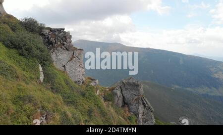 Wilde Berglandschaft. Stockfoto