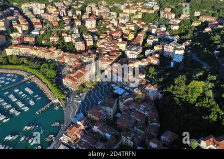 Luftaufnahme von Lerici, Provinz La Spezia, Ligurien / Italien Stockfoto