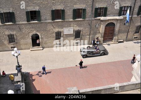 verona, italien, 13. Mai 2011, mille miglia, historische Autorallye Stockfoto