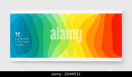 Abstrakte wellig Hintergrund mit dynamischen Wirkung. Moderne Screen Design für mobile App und Web. 3D-Vektor Illustration für Broschüre, Banner, Flyer oder prese Stock Vektor