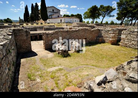 Italien, Basilikata, Venosa, archäologischer Park, römische Häuser Ruinen Stockfoto