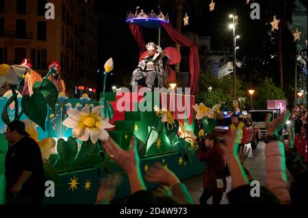 Parade Der Drei Könige, Palma, Mallorca, Spanien Stockfoto