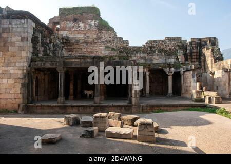 East Bhadra Gate, Champaner-Pavagadh Archaeological Park, UNESCO WELTKULTURERBE, Gujarat, Indien. Stockfoto