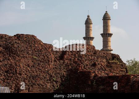 Jami Moschee ( jami Masjid ), Champaner-Pavagadh Archäologischen Park, UNESCO-Weltkulturerbe, Gujarat, Indien. Stockfoto