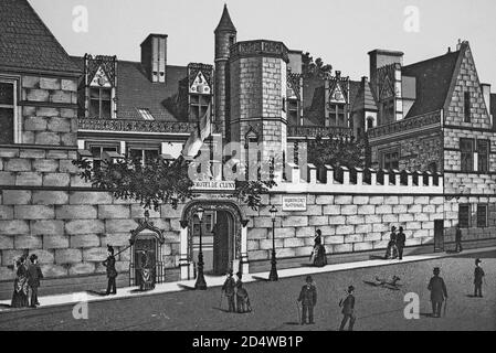 Paris, Frankreich, historische Kupferplattenradierung von 1860 Stockfoto