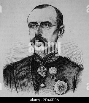 Louis Faidherbe, 1818-1889, französischer General, illustrierte Kriegsgeschichte, Deutsch - Französischer Krieg 1870-1871 Stockfoto