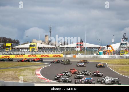 Nurburg, Deutschland. 11. Oktober 2020. Start des Rennens, Abfahrt, während der Formel 1 Aramco Grosser Preis der Eifel 2020, Eifel Grand Prix, vom 9. Bis 11. Oktober 2020 auf dem N.rburgring, in N.rburg, Deutschland - Foto Antonin Vincent / DPPI Credit: LM/DPPI/Antonin Vincent/Alamy Live News Stockfoto