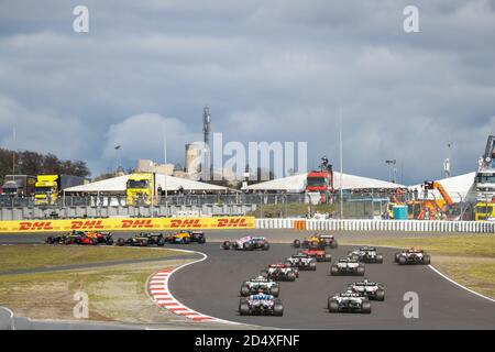 Nurburg, Deutschland. 11. Oktober 2020. Start des Rennens, Abfahrt, während der Formel 1 Aramco Grosser Preis der Eifel 2020, Eifel Grand Prix, vom 9. Bis 11. Oktober 2020 auf dem N.rburgring, in N.rburg, Deutschland - Foto Antonin Vincent / DPPI Credit: LM/DPPI/Antonin Vincent/Alamy Live News Stockfoto