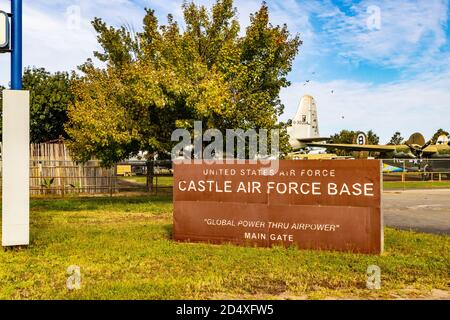 Castle Air Museum in Atwater California USA im Castle Air Basis Erzwingen Stockfoto