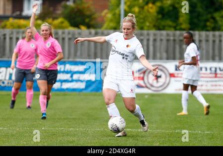 Horley, Großbritannien. Oktober 2020. Anne Meiwald von Watford Ladies während des FA Women's National League - Southern Premier Division Match zwischen Crawley Wesps Ladies und Watford Ladies in Horley Town am 11. Oktober 2020 in Horley, England Credit: Action Foto Sport/Alamy Live News Stockfoto