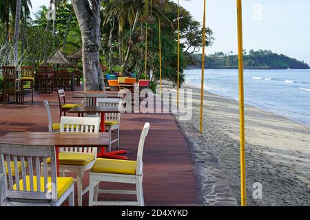 Pantai Senggigi Beach, Insel Lombok, Nusa Tenggara, Indonesien Stockfoto