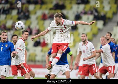 Danzig, Polen. Oktober 2020. Tomasz Kedziora aus Polen im Einsatz während des UEFA Nations League-Spiels zwischen Polen und Italien im Energa Stadium. (Endstand: Polen 0:0 Italien) Credit: SOPA Images Limited/Alamy Live News Stockfoto