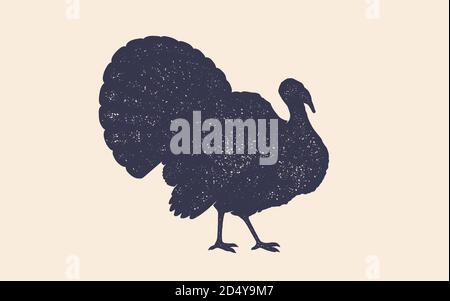 Türkei. Retro-Druck im Vintage-Stil Stock Vektor