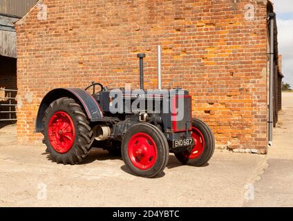 Ein Vintage Case C 1937 Traktor Stockfoto