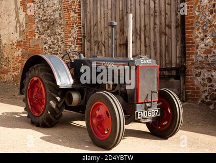 Ein Vintage Case C 1937 Traktor Stockfoto